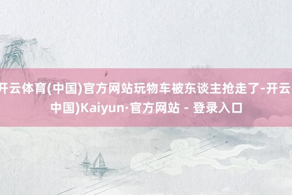 开云体育(中国)官方网站玩物车被东谈主抢走了-开云(中国)Kaiyun·官方网站 - 登录入口